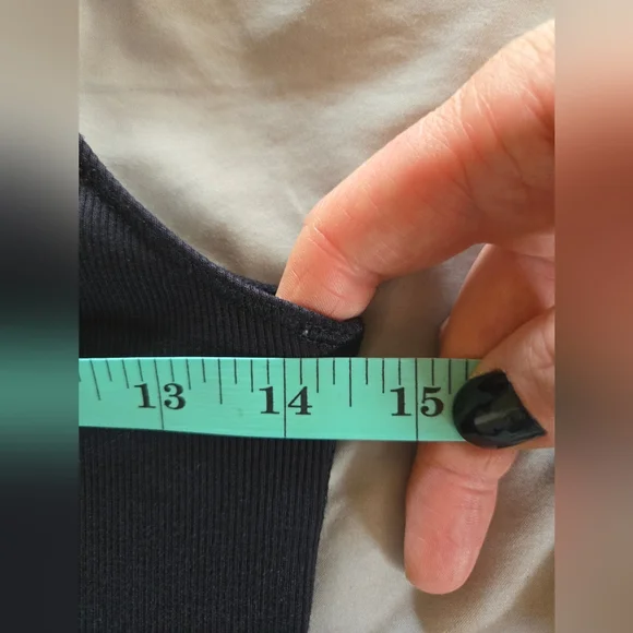 Wilfred Free | Black Ribbed Tank Top, Size S - Picture 5 of 6